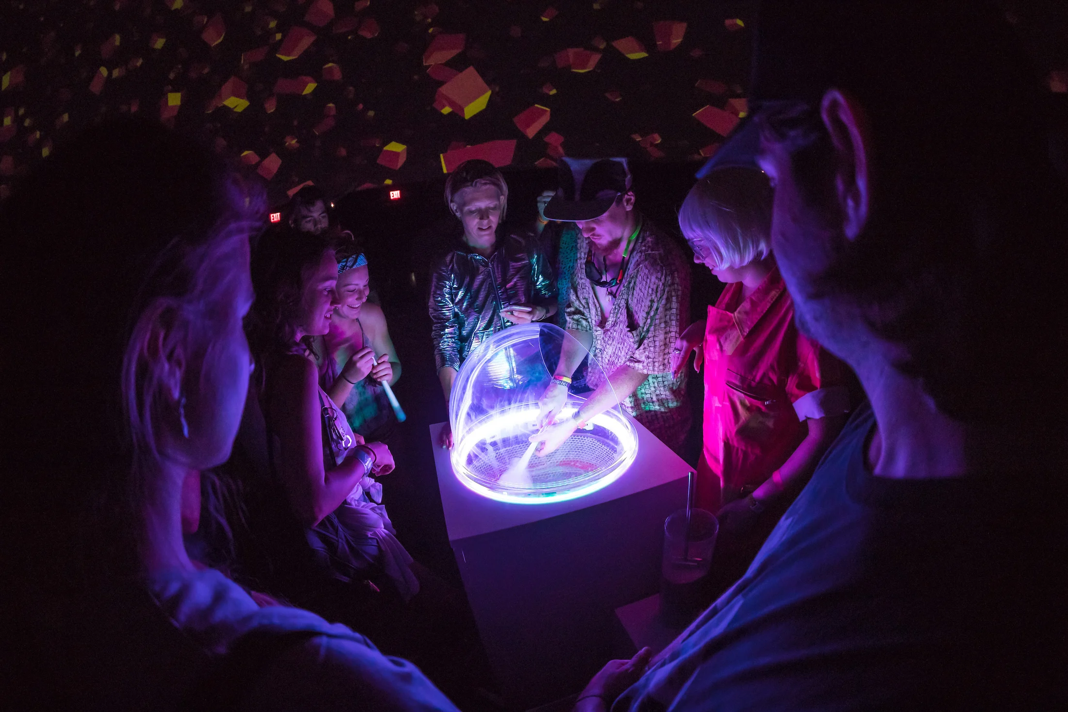 Visitors in Cotton Candy Universe